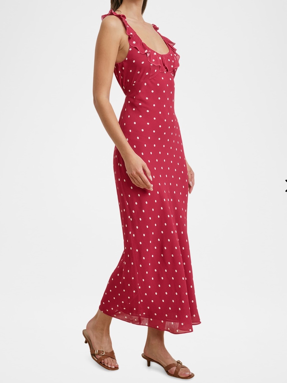 Favorite Daughter The Blossom Sleeveless Polka-Dot Dress XS
